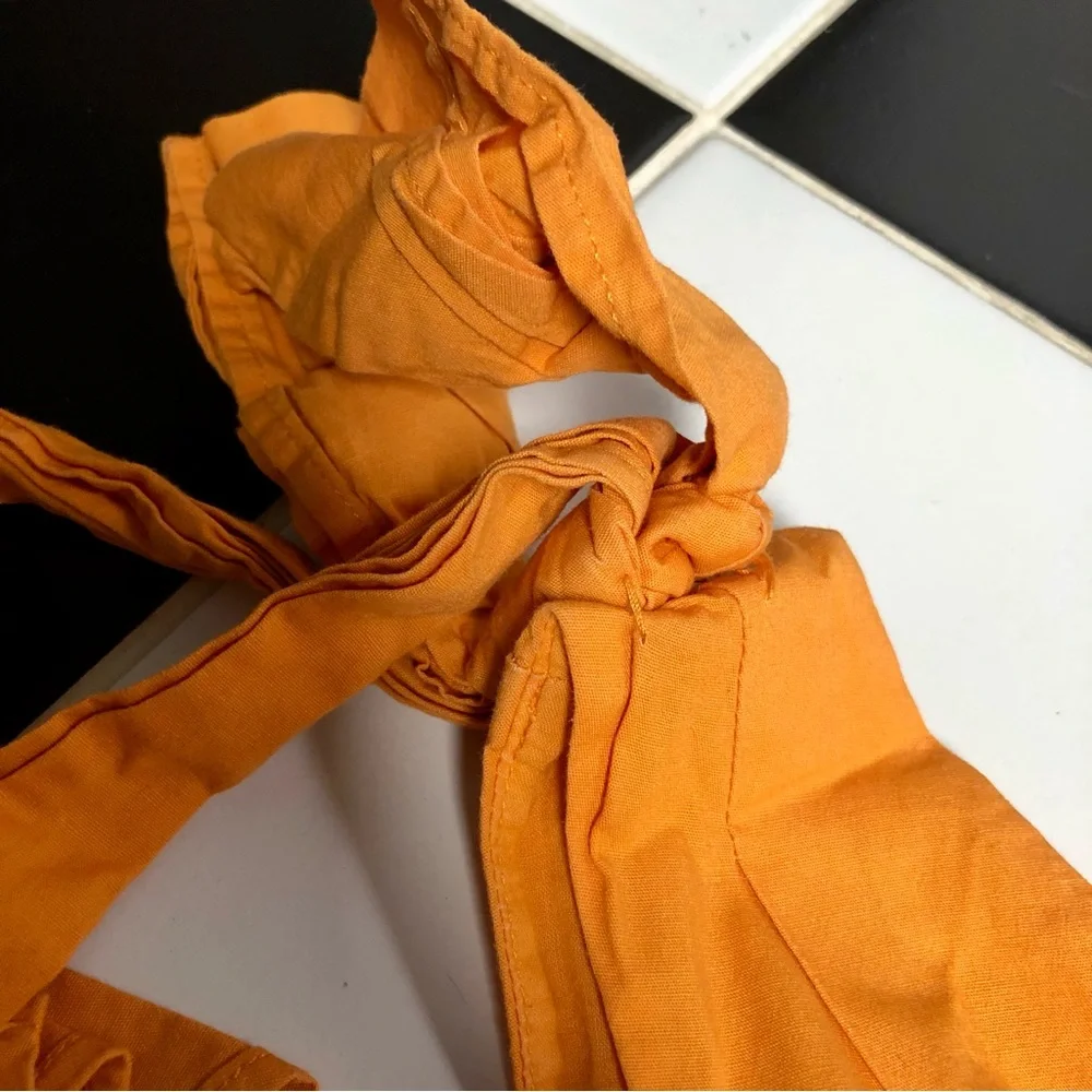 Color Me Courtney Louise Maxi Dress Orange Colorblock Vibrant Tangerine Citrus 8 - Picture 11 of 16